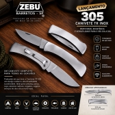 LANÇAMENTO CANIVETE TR INOX 305 ZEBU BARRETOS