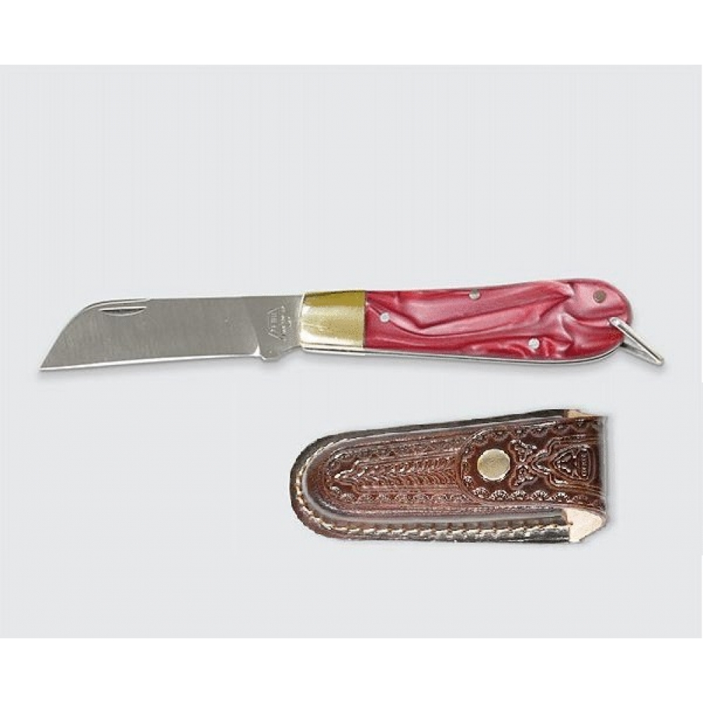 Canivete R1 Pequeno Vermelho Inox - 636 + bainha 703
