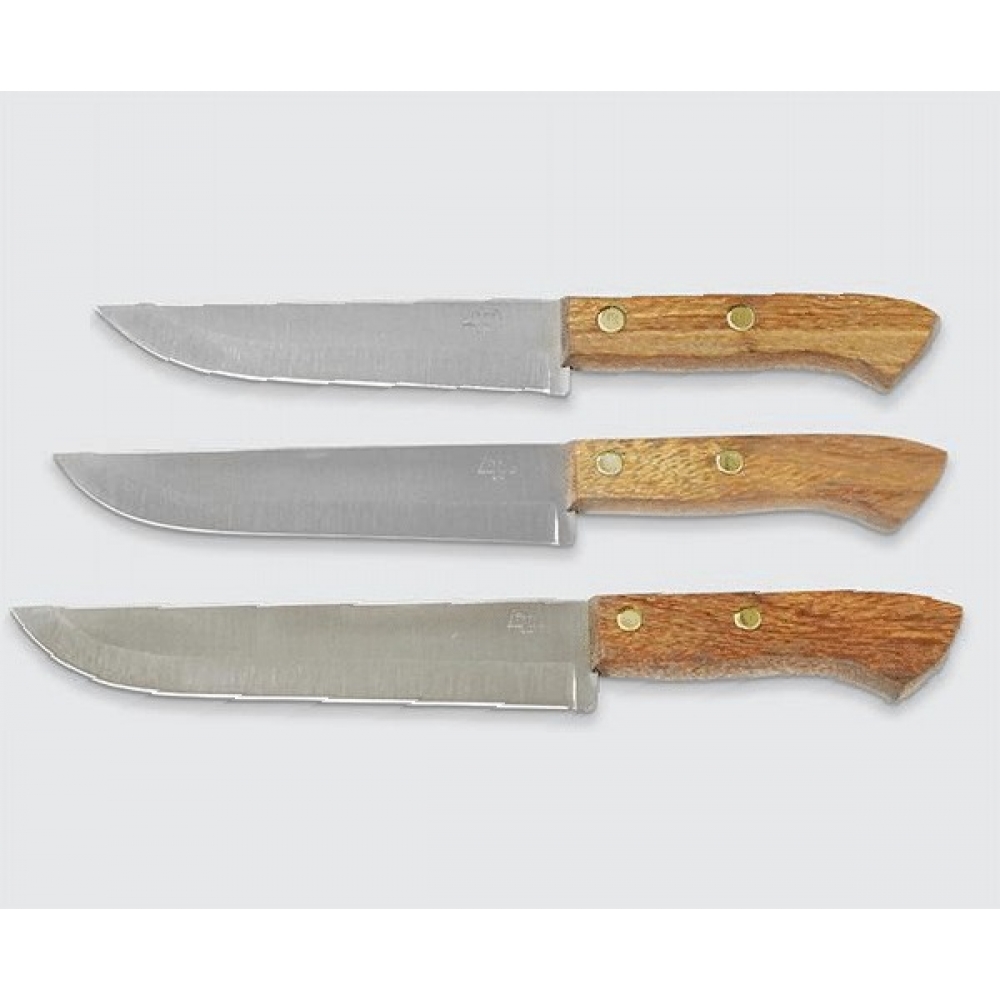 conjunto 3 Facas de Cozinha 6″ 7″ 8″ polegadas inox