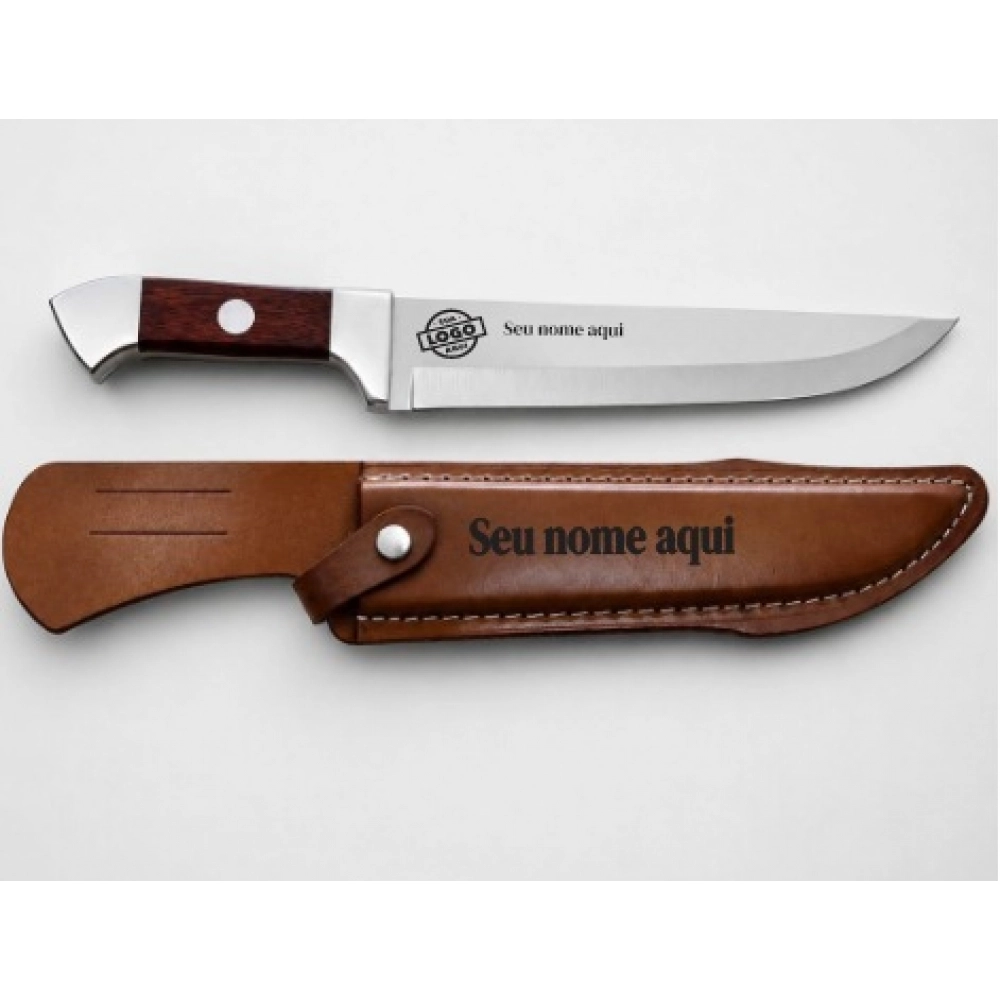 Faca P/ Churrasco CH3 - 503 + bainha PERSONALIZADO