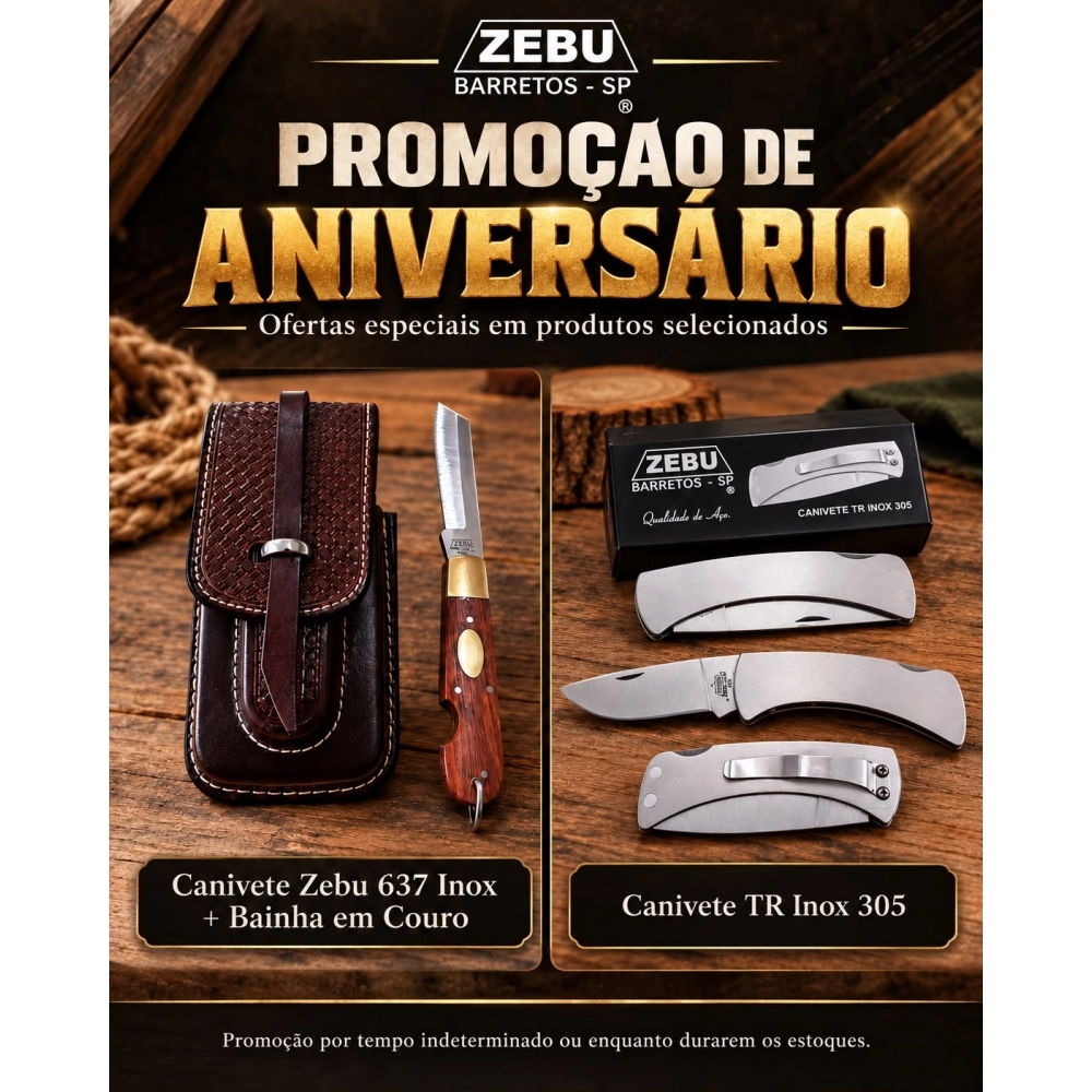 COMBO DE ANIVERSARIO 305 LANÇAMENTO TR INOX + CAPA DE CELULAR + 637