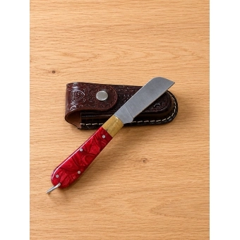 Canivete R2 Grande Vermelho Inox -  613 + Bainha - 701