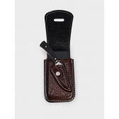 Bainha Capa de Celular em Couro + Faca Camepeira Preto