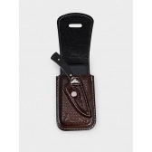 Bainha Capa de Celular em Couro + Faca Camepeira Preto