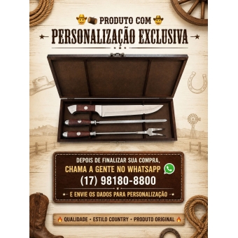 Conjunto Churrasco 3 Peças - 404 PERSONALIZADO