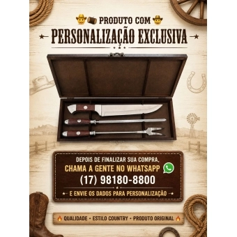 Conjunto Churrasco 3 Peças - 404 PERSONALIZADO
